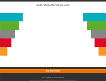 Tablet Screenshot of andersonperformance.com